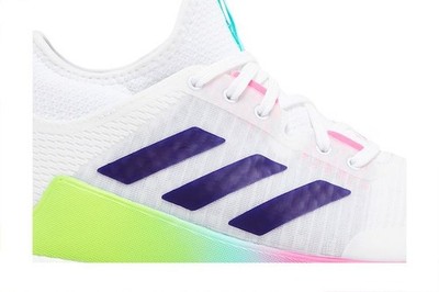 Size 5 - adidas Crazyflight Mid White Purple Pink W for sale