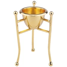 1pc Pure Copper Egg Rack Steamed Egg Cup Triangle Stand Golden copper Egg Holder