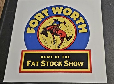 Fort Worth Fat Stock Show Poster 12x12 