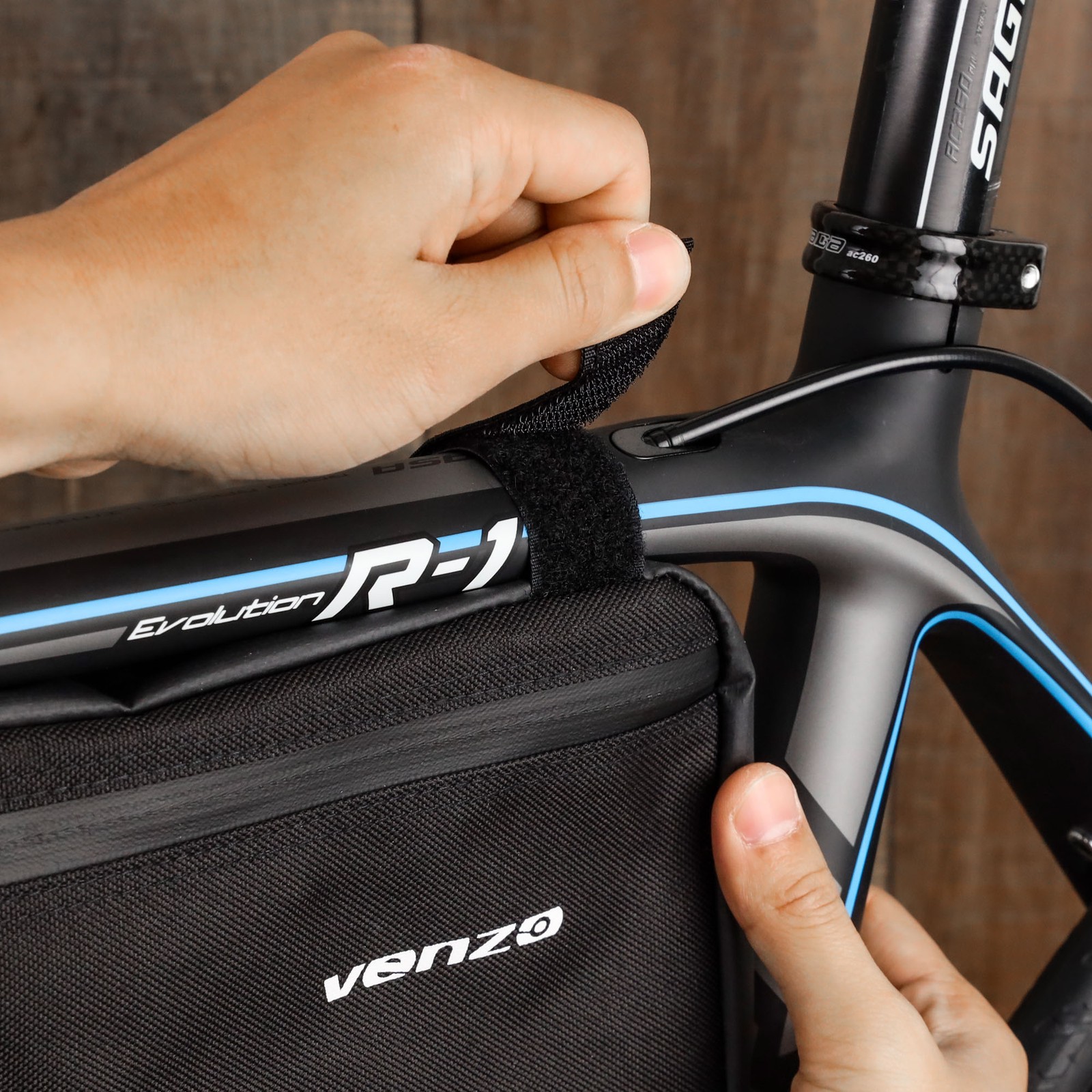 VENZO Bike Bicycle 210D Waterproof Polyester Frame Bag