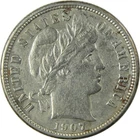 1907 Barber Silver Dime XF/AU Details 10c Coin Collectible SKU:I24555