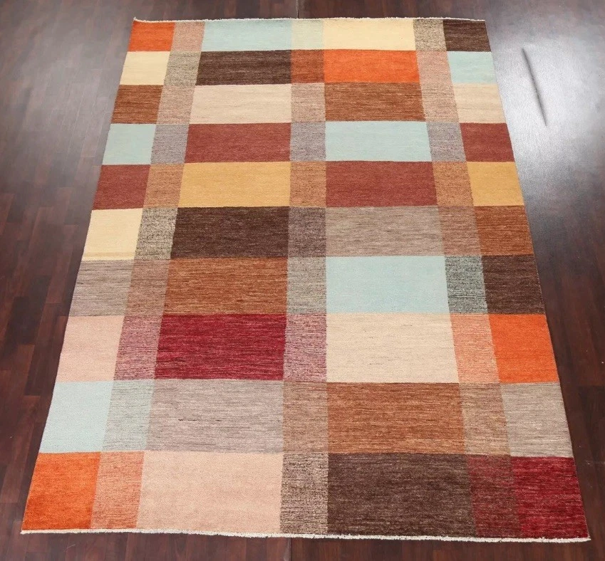 8 X 11 Geometric Gabbeh Kashkoli Oriental Area Rug Wool Hand-knotted - Image 2 of 4