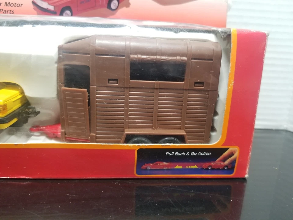 SUPER RARE WELLY Horse Trailer CAR Diecast Model The Weekend Set JOCKEY CLUB - Image 4 of 4