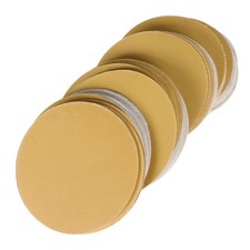 100 Pcs Precision 5" 320 Grit Disc Hook Loop Pads Sanding Discs Flocking NO-Hole 0.37 per gallon