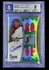 2010 Topps Triple Threads Giancarlo Stanton Emerald #41/50 Rookie Patch Auto