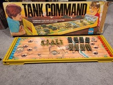 Ideal Tank Command Game Decent Box 1975 Incomplete 8 Tanks