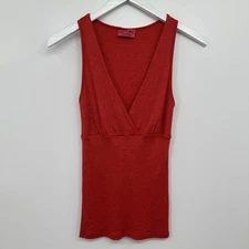 Vintage Y2K Michael Stars Tank Top Womens One Size Cherry Clubwear Babydoll USA