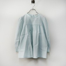 mina perhonen Neutraali Sea Smoke Blue Blouse Gathered Sz 38 Used