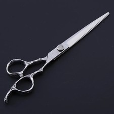 Professional ese 440C Stainless Steel 7 Inch Plum Handle Scissors For Barbe