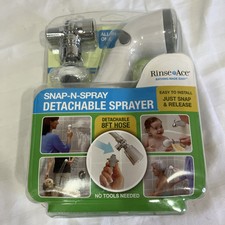 NEW Rinse Ace Snap-N-Spray Detachable Sprayer With Detachable 8FT Hose