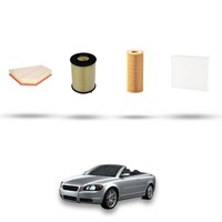 Hoffcar Wartungskit - 4 Filter FüR Volvo C70 II 2.0 D4 130KW Ab 2010