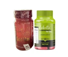 DÚO NATURAL QUEMA GRASA ESBELTA GOLD MAX Y DETOX