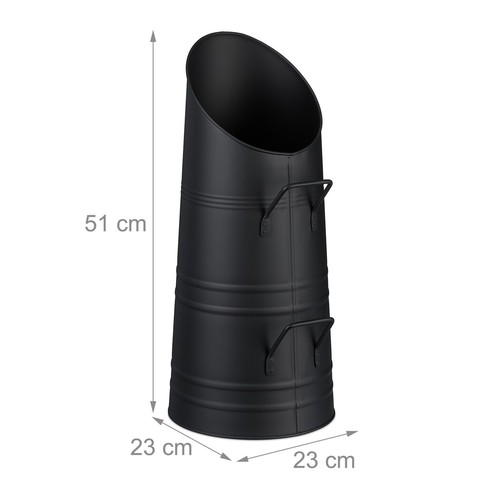 Kohlenschütte Kohleneimer Kohleeimer Kohlekorb Kohlebehälter Pelleteimer 9 l - Bild 4 von 7