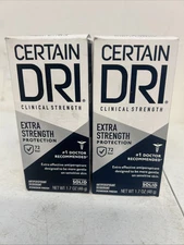 2X Certain DRI Extra Strength Clinical - 1.7 oz Antiperspirant Powder Fresh