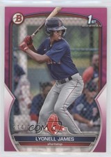 2023 Bowman Prospects Fuchsia 214/299 Lyonell James #BP-118 0i1b
