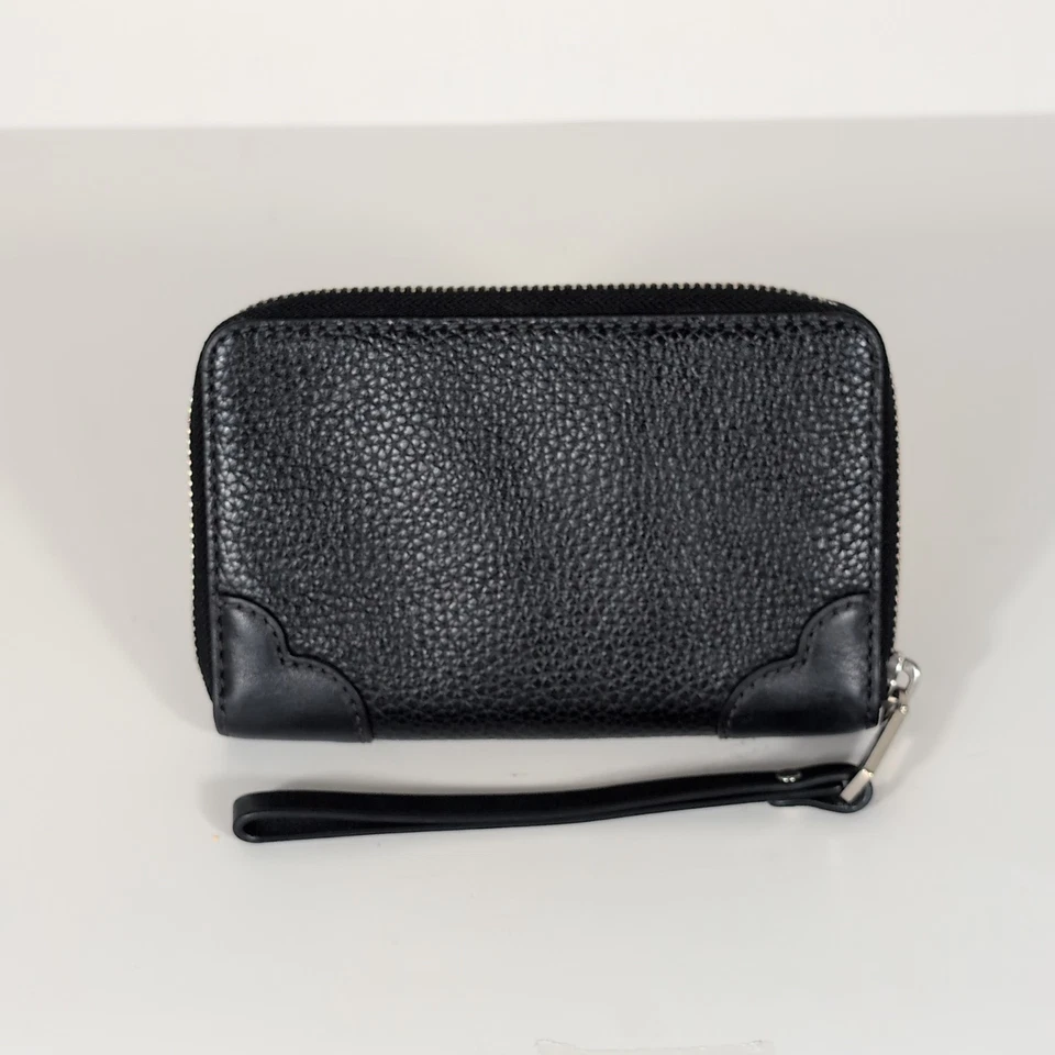 Marc Jacobs дымка черный шагреневой кожи молнии кошелек с ремешком бумажник сумочки - Изображение 2 из 3