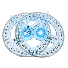 2Pcs Circle Protractor Drafting Tools Protractor Measuring Tool 360-degree Ma...