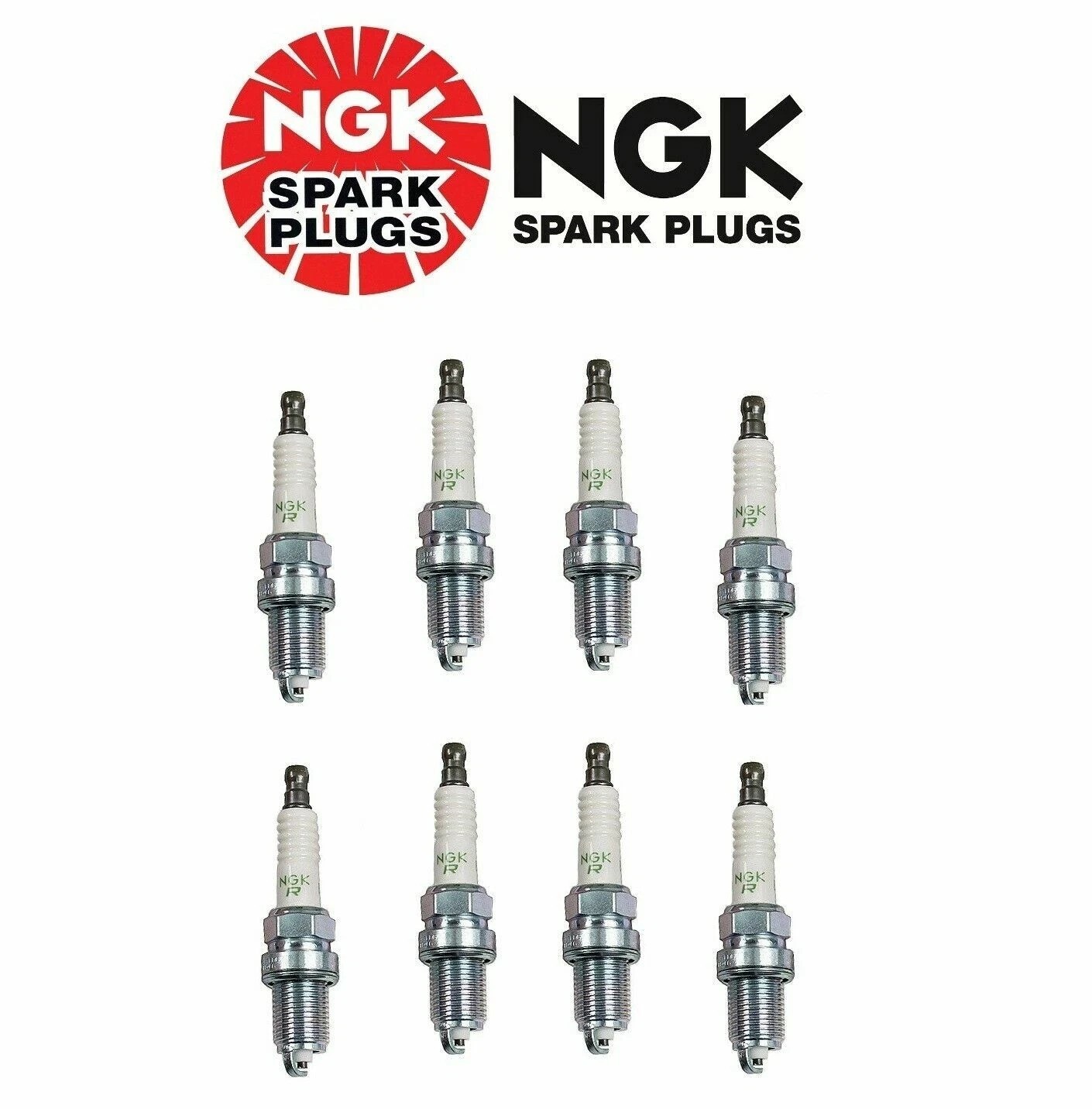 Set of 8 Spark Plugs NGK V Power Resistor BKR6EYA For Toyota Sequoia Tundra