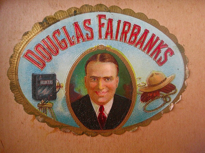 1920s Douglas Fairbanks Class A Cigar Box 10 Count Pa 1036 Hollywood, Actor,