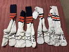 LOT OF 6 PAIRS OF NIKE CHICAGO BEAR TEAM ISSUED GAME SOCKS SIZE LARGE/XL
