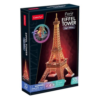CUBICFUN - 3D Puzzle Eiffelturm LED 51 Teile