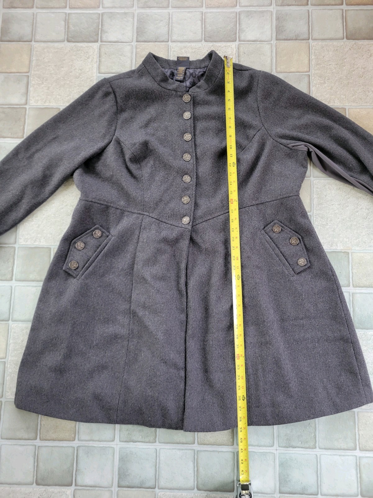 Torrid Outlander Claire Button Down Gray Coat Siz… - image 14