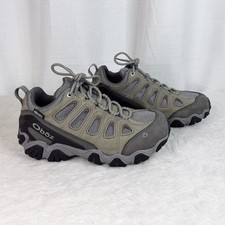 Oboz Sawtooth II Low Waterproof Hiking Boots Shoes Womens Size 8W Beige Gray