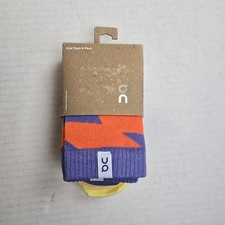 On Running Kids Crew Socks Size S/9.5-12.5/EU26-30 4pk Blueberry Flame