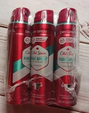 Old Spice 3pc Lot Pure Sport High Endurance Antiperspirant Deodorant Sprays (x3)