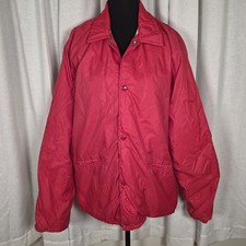 Vintage Empire Sporting Goods Jacket Red Nylon Lined Men s Medium Union Made