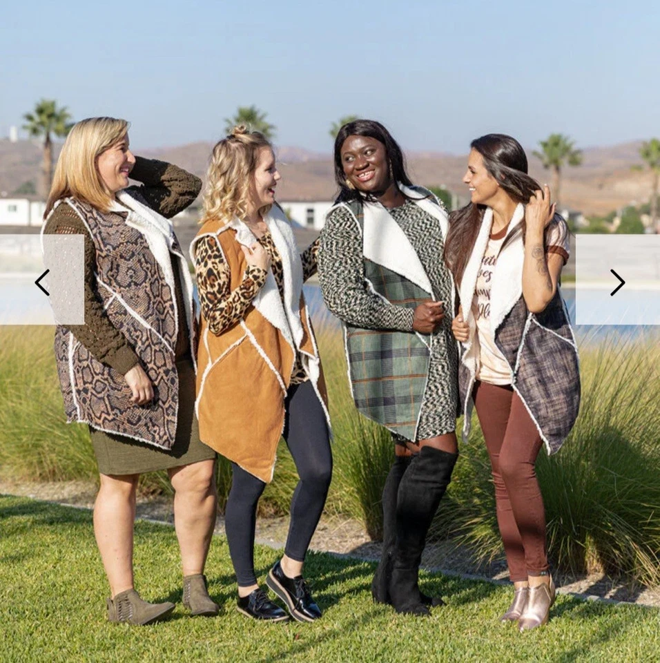 LuLaRoe Marlow Faux Shearling Vest Sz S Small NEW NWT - Image 2 of 4