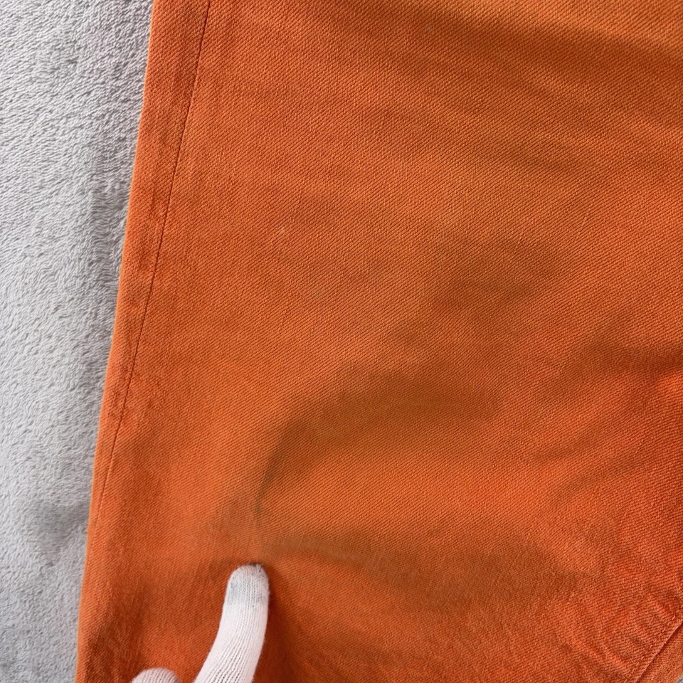 Pantalones Cortos de Denim Visvim Para Hombre Talla 36 Naranja Informales Cinco Bolsillos Foto 4 de 4