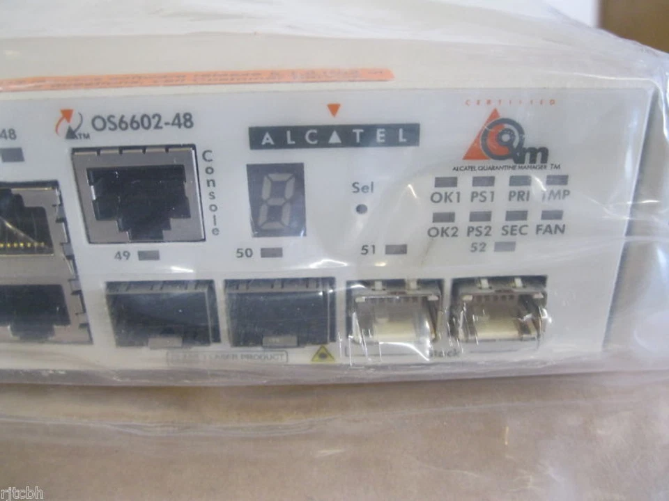 OS6602-48 Alcatel 48 Port 10/100 Switch 2 ports Gig NOB 902450-10 - Image 4 of 4