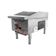 Omcan USA 47376 12" Countertop Gas Radiant Charbroiler w/ (1) Burner, 35.000 BTU