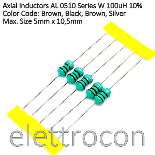 2 pezzi Induttore Assiale 1W AL0510 Serie a scelta tra 23 valori da 2,2uH a 10mH - Bild 10 von 24