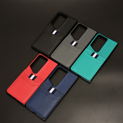 Funda protectora de lujo Litchi cuero PU For Honor Magic V2 RSR + PC ranuras para tarjetas traseras - Imagen 3 de 27