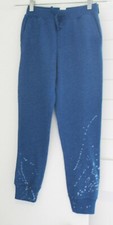 Polo Ralph Lauren Girls Splatter Printed Fleece Jogger Pants Indigo Sz S 7 -NWT