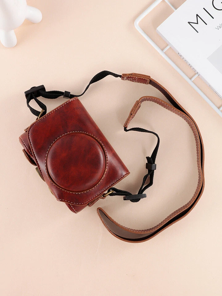 Funda de cuero PU para Canon Powershot G1X G11 G12 G15 G16 G7X G9X G5X Foto 3 de 4