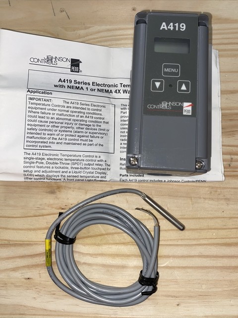 Johnson Controls A419 Electronic Temp Controller for sale online | eBay
