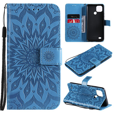 Handyhülle für Oppo Realme 10 C33 9i Sun Flower Luxus PU Leder Flip Wallet Case
