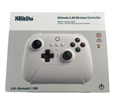 8BitDo Ultimate Bluetooth Controller for Nintendo Switch - White (with Charging)