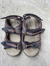 Toddler Stride Rite Toddler Boys Joaquin Sandals brown Leather size 11 M EUC