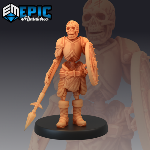 Skeleton Army, Dungeons and Dragons Miniatures, D&D, Epic Miniatures, Fantasy - Picture 5 of 17