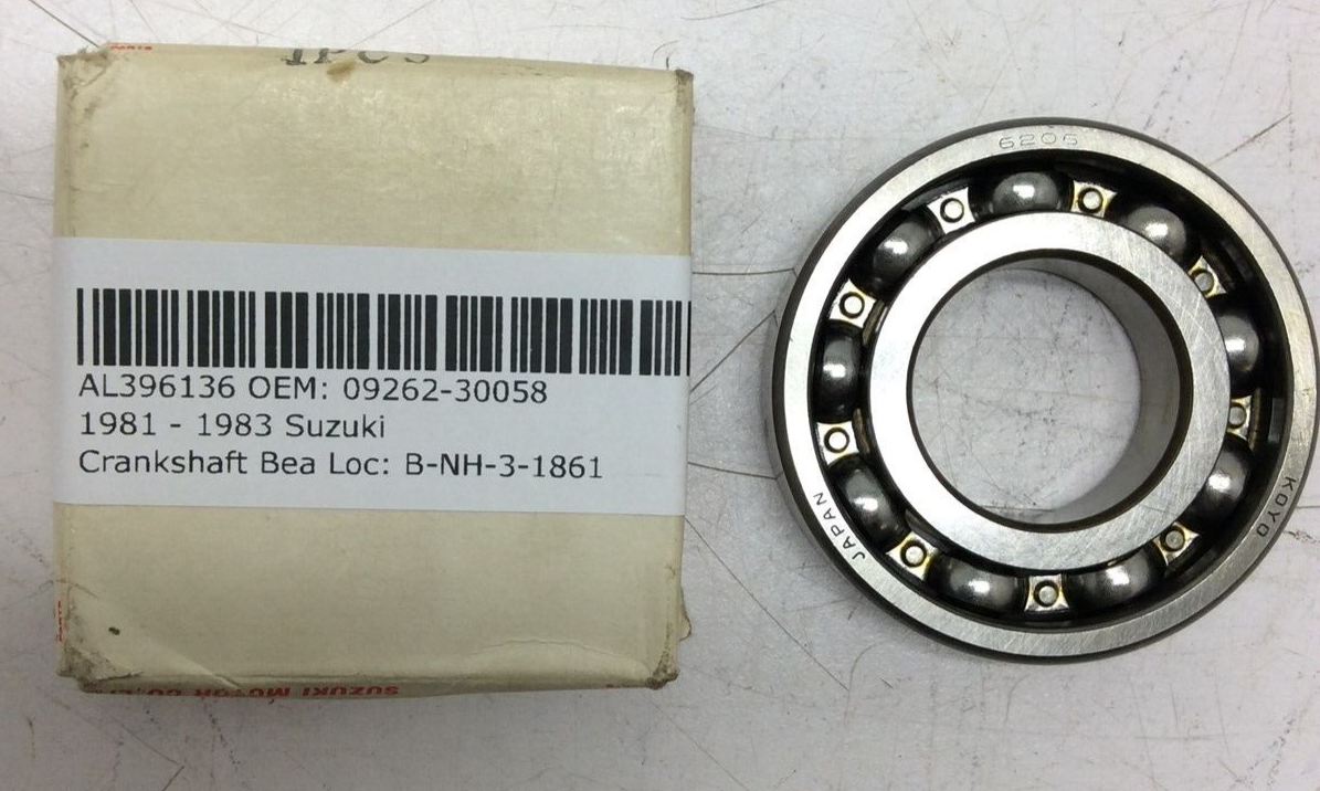 Suzuki Crankshaft Bearing 09262-30058 New OEM 1981-1983 RM-250