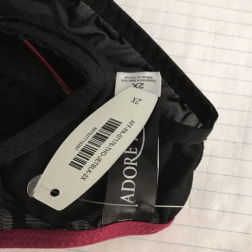 Adore Me Lingerie Women's Lace Mesh Risque String Pantie Black 2X (waist 36”) - Image 4 of 4