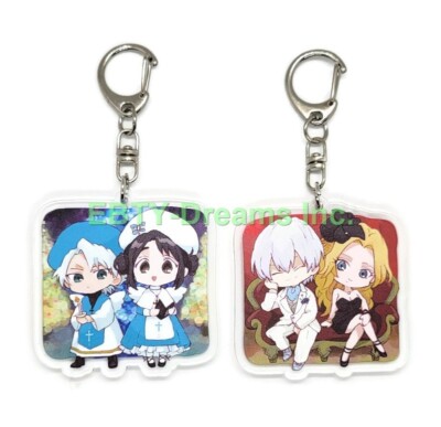 Set of 2 Bleach Acrylic Keychain Rangiku, Ichimaru Gin, Hinamori, Toushirou
