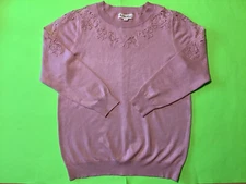 New INDIGO ROSE Women’s Long Sleeve T-Shirt Size LARGE Blush