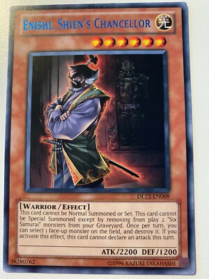 Yugioh Enishi, Shien's Chancellor DL12-EN009 Rare BLUE NM