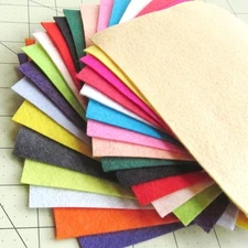 21 - 6"X12"  Summer Colors Collection - Merino Wool blend Felt Sheets