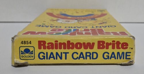 Vintage Golden 1983 Rainbow Brite Giant Card Game Deck w/ Box - Picture 3 of 6